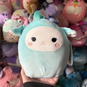 Jacob the blue lamb sheep squishmallow NWT 7in